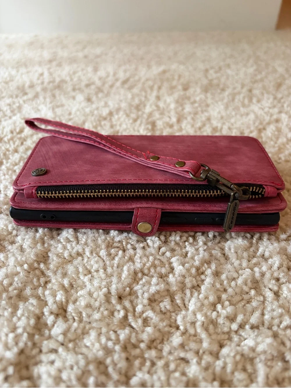 Wallet Phone Case with Wrist Strap